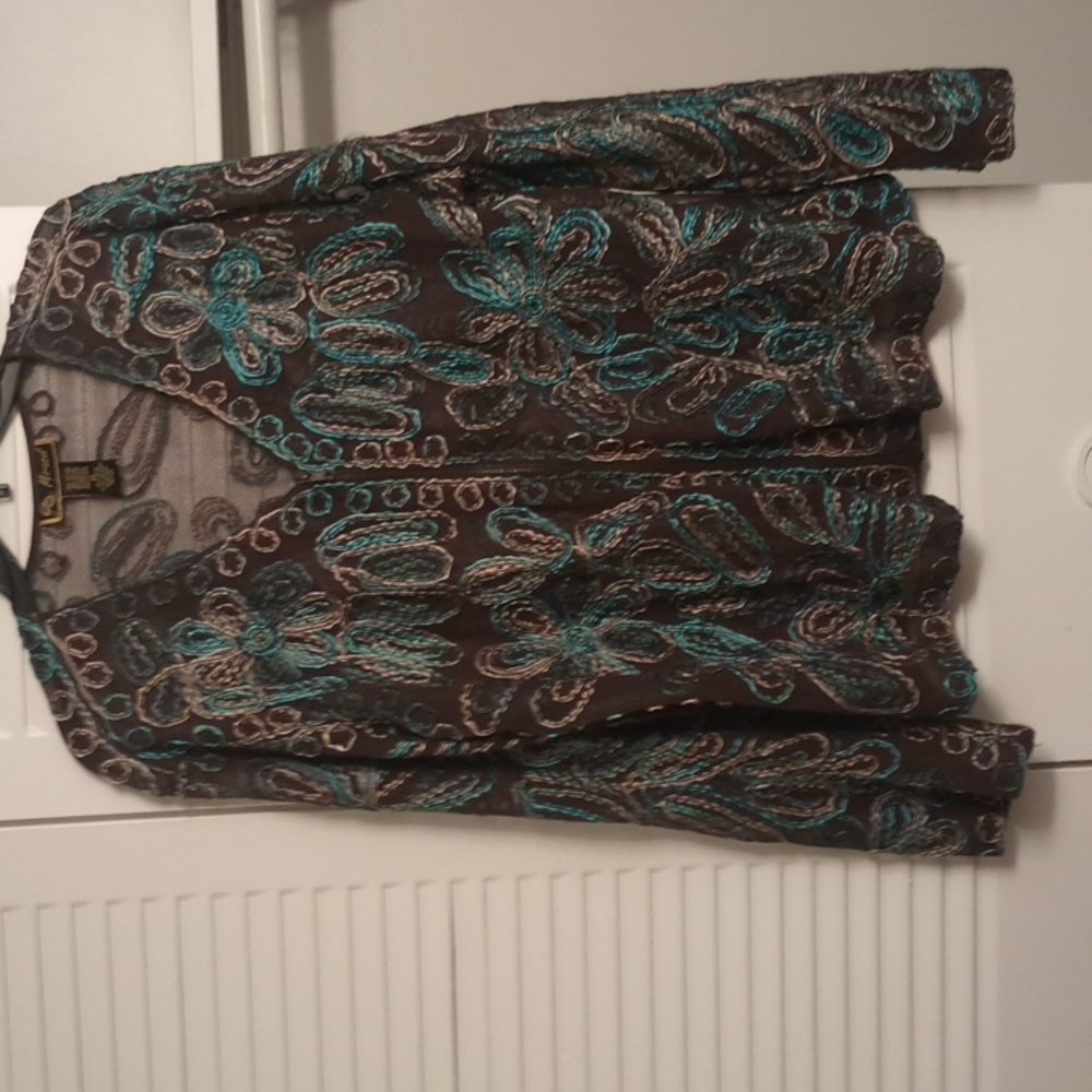 A Woman's XL Mesh Sheer Jacket